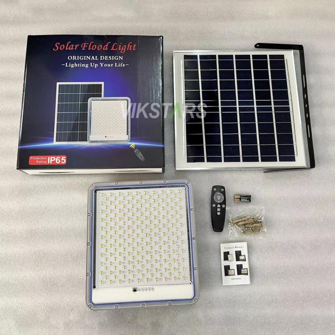 অ্যালুমিনিয়াম সৌর বন্যা লাইট 100W 200W 300W 400W ইয়ার্ড গ্রাম গুদাম জন্য IP66 জলরোধী 10