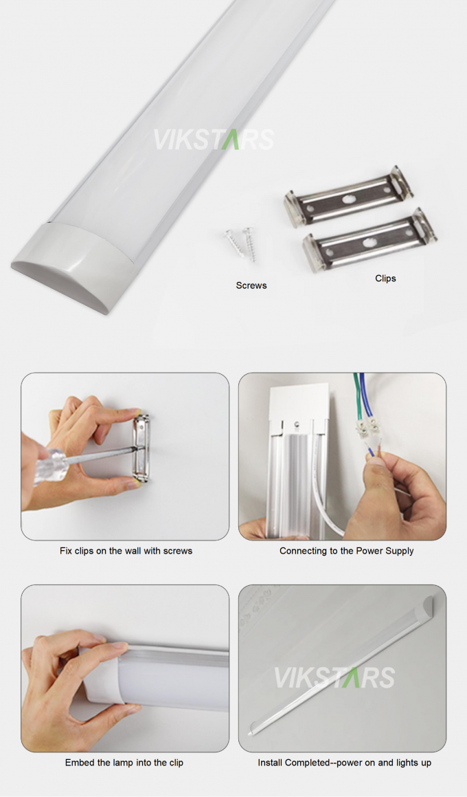 ইনডোর সুপারমার্কেট হাসপাতাল অফিস রৈখিক আলো জন্য সেরা মূল্য 18W 28W 36W LED বিশুদ্ধকরণ ল্যাম্প 8