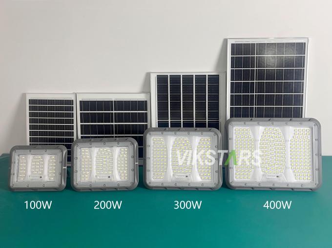 গরম বিক্রয় 100W 200W 300W 400W সোলার ফ্লাড লাইট পিসি লেন্স সহ গ্রামীণ আউটডোর আলো IP65 জলরোধী সোলার গার্ডেন লাইট 0