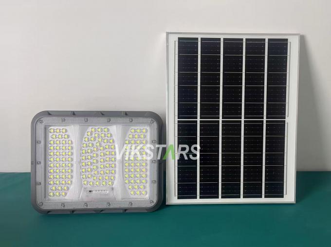 গরম বিক্রয় 100W 200W 300W 400W সোলার ফ্লাড লাইট পিসি লেন্স সহ গ্রামীণ আউটডোর আলো IP65 জলরোধী সোলার গার্ডেন লাইট 4