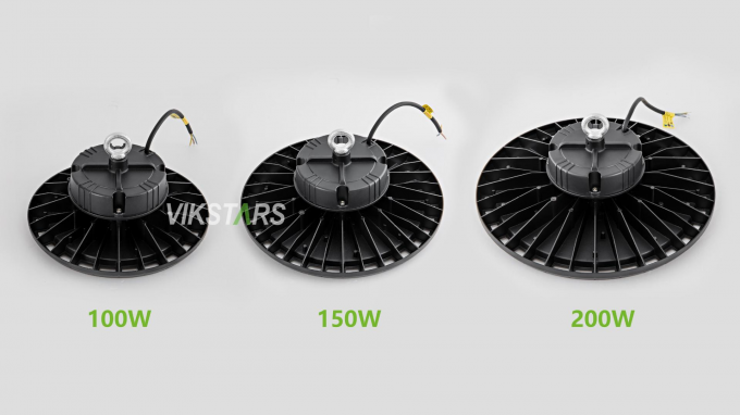 সস্তা দাম উফো হাই বে লাইট 100W 150W 200W গুদাম কর্মশালা কারখানা জন্য 3