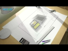 পার্ক গার্ডেন লাইটিং ল্যাম্পের জন্য 60 100 200w সোলার ফ্লাড লাইট অনন্য ডিজাইনের কালো