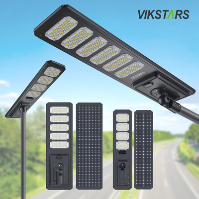 কেনা নিউ 100W 200W 300W 400W 500W অল ইন ওয়ান অ্যালুমিনিয়াম সোলার স্ট্রিট লাইট পাইকারি জন্য অনলাইন উত্পাদন