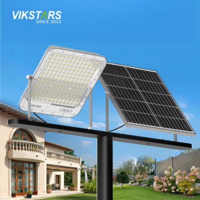 কেনা ব্যাটারি প্রতিস্থাপন 60W 100W 200W 300W পিসি লেন্স সঙ্গে সৌর বন্যা লাইট অনলাইন উত্পাদন