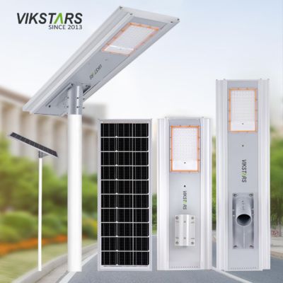 কেনা 500W 700W ইন্টিগ্রেটেড সোলার স্ট্রিট লাইট অল ইন ওয়ান অ্যালুমিনিয়াম সোলার ল্যাম্প প্রধান রাস্তার জন্য অনলাইন উত্পাদন