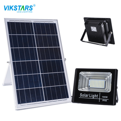 কেনা 30w 60W সোলার 100W LED ফ্লাড লাইট অ্যালুমিনিয়াম ব্র্যাকেট আর্ম 3.7V ব্যাটারি সহ অনলাইন উত্পাদন