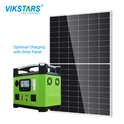 সৌর প্যানেল সহ মোবাইল 1000w হোম এনার্জি স্টোরেজ সিস্টেম পোর্টেবল পাওয়ার সাপ্লাই