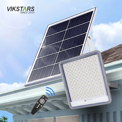 অ্যালুমিনিয়াম সৌর বন্যা লাইট 100W 200W 300W 400W ইয়ার্ড গ্রাম গুদাম জন্য IP66 জলরোধী
