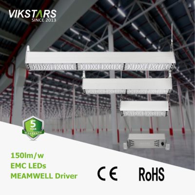 ওয়ার্কশপ IP65 ইন্ডাস্ট্রিয়াল লিনিয়ার হাই বে এলইডি লাইট 2ft 150lm/W