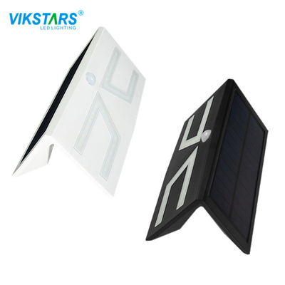 কোর্টইয়ার্ড ডিসি 3.2V সৌর চালিত LED ওয়াল লাইট 4pcs RGB IP65 6000K